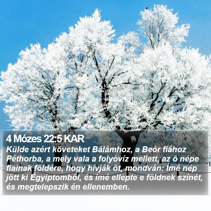 4 Mózes 22:5 KAR Bible Study