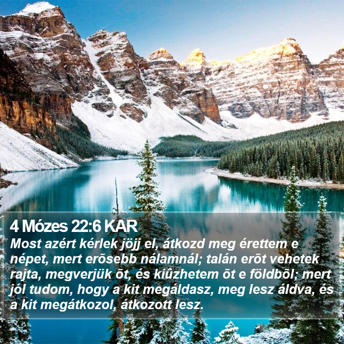 4 Mózes 22:6 KAR Bible Study