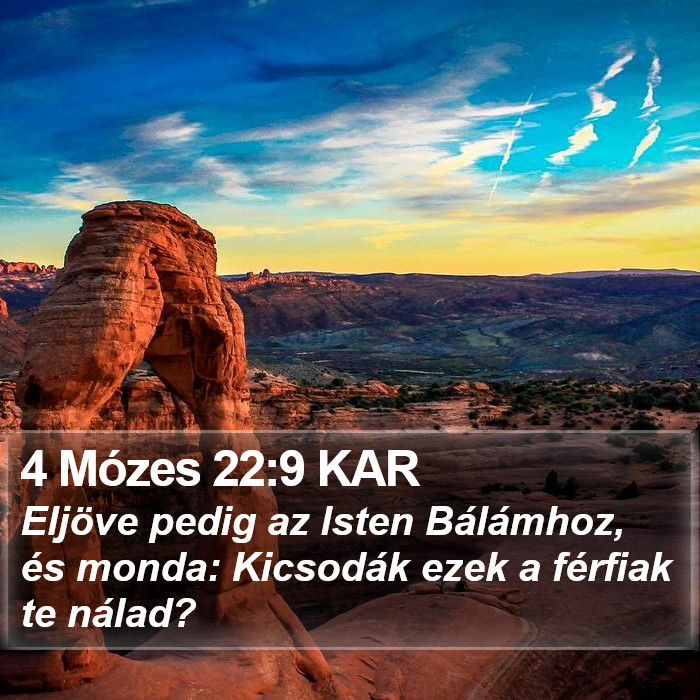 4 Mózes 22:9 KAR Bible Study