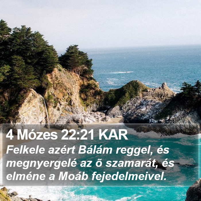 4 Mózes 22:21 KAR Bible Study