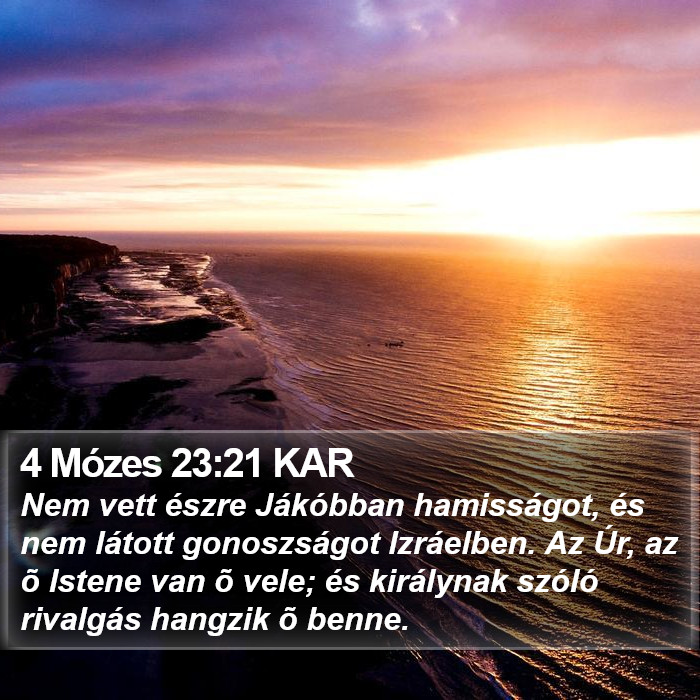 4 Mózes 23:21 KAR Bible Study