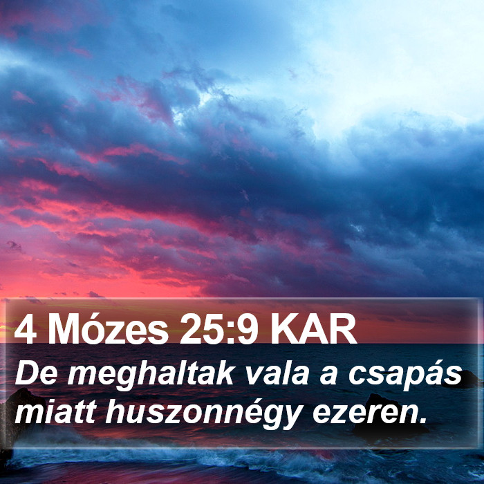 4 Mózes 25:9 KAR Bible Study