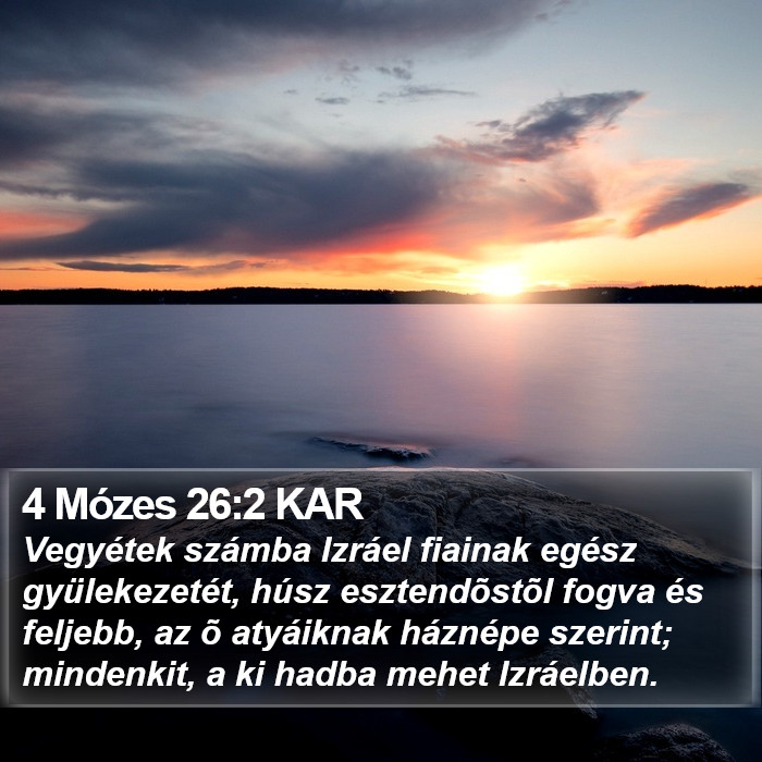 4 Mózes 26:2 KAR Bible Study