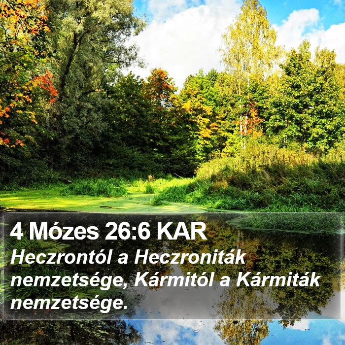 4 Mózes 26:6 KAR Bible Study