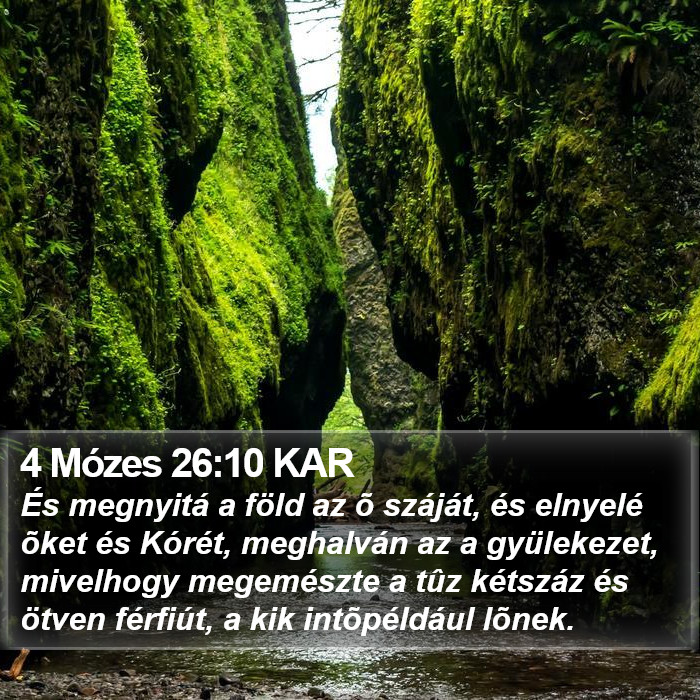 4 Mózes 26:10 KAR Bible Study