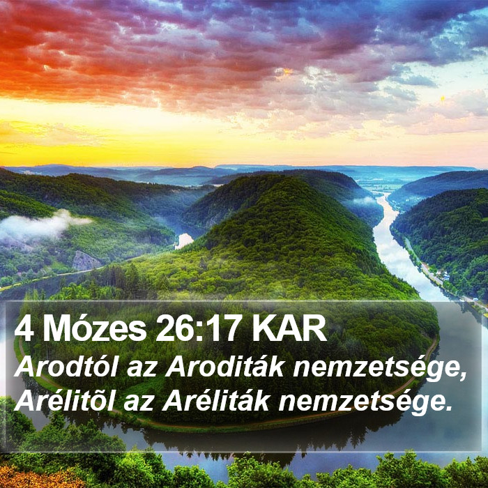 4 Mózes 26:17 KAR Bible Study
