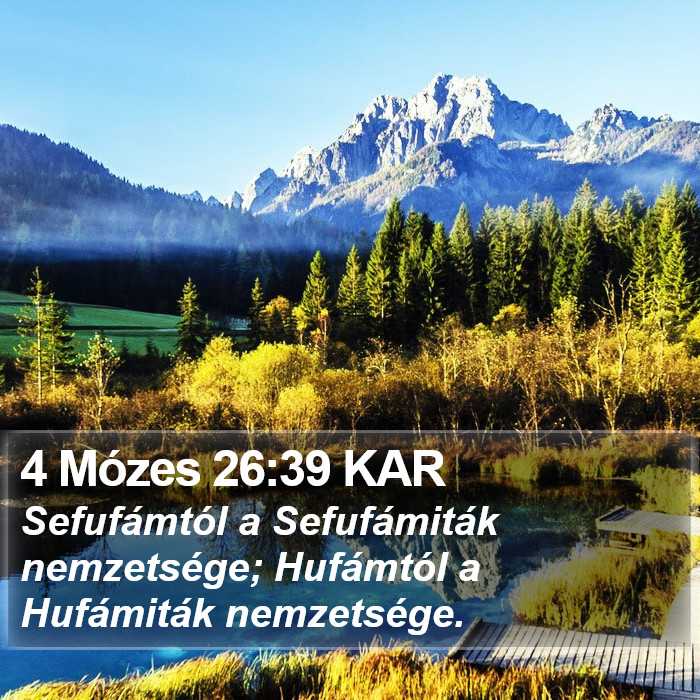 4 Mózes 26:39 KAR Bible Study