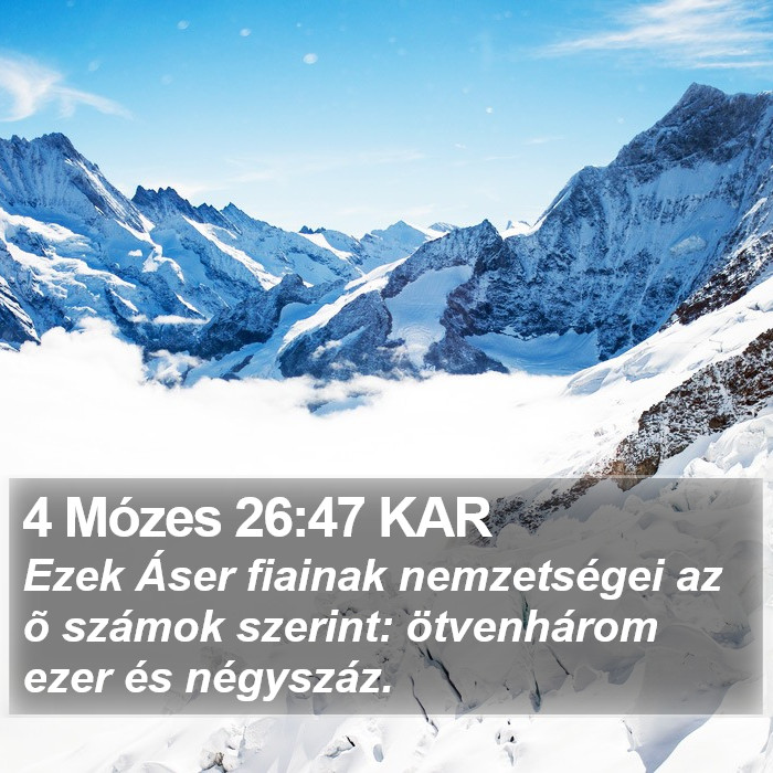 4 Mózes 26:47 KAR Bible Study