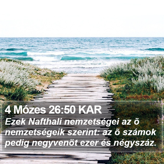4 Mózes 26:50 KAR Bible Study
