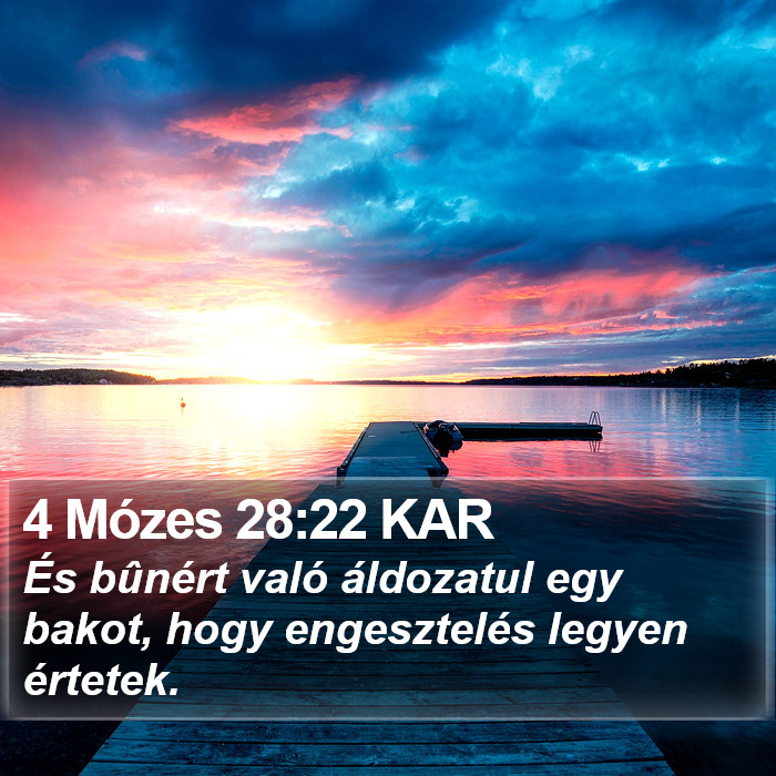 4 Mózes 28:22 KAR Bible Study