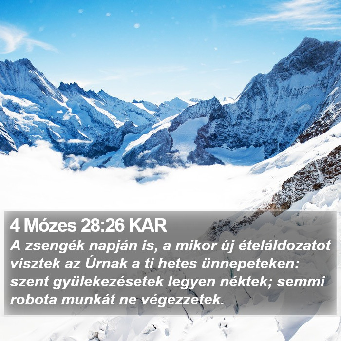 4 Mózes 28:26 KAR Bible Study
