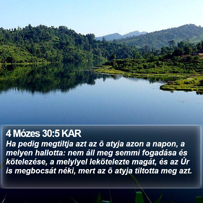 4 Mózes 30:5 KAR Bible Study