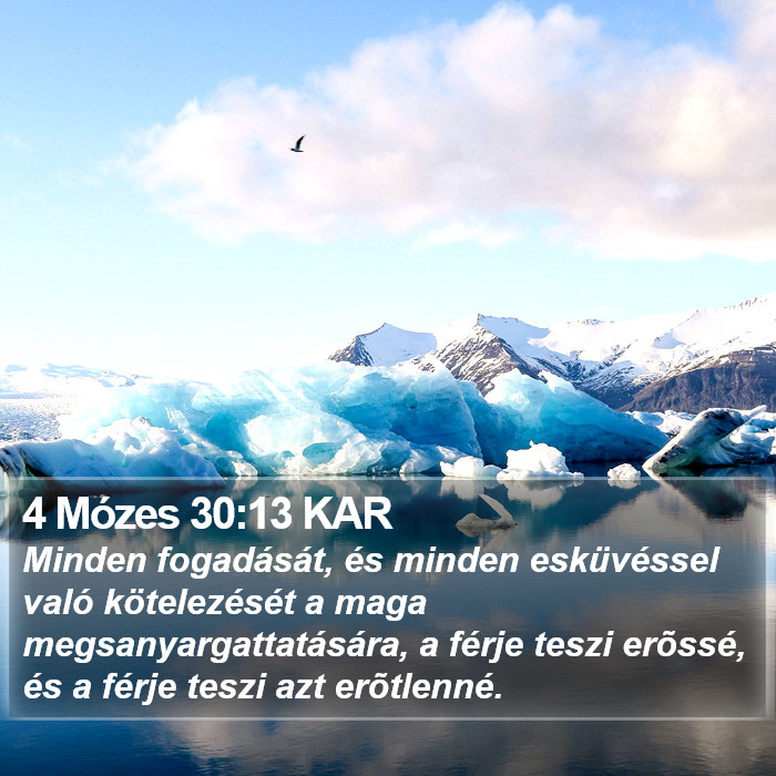 4 Mózes 30:13 KAR Bible Study