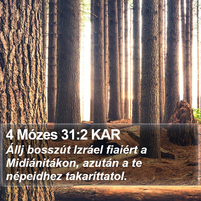 4 Mózes 31:2 KAR Bible Study