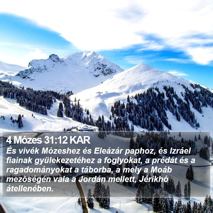 4 Mózes 31:12 KAR Bible Study