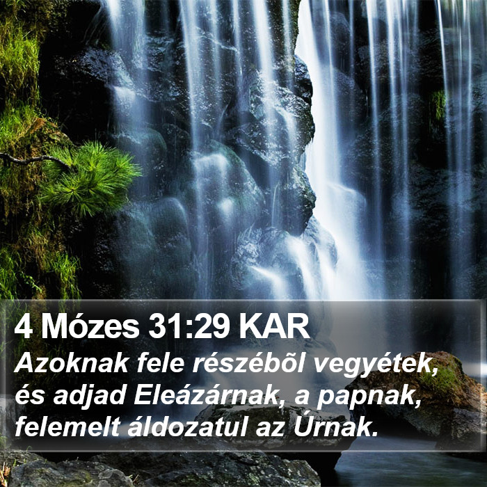 4 Mózes 31:29 KAR Bible Study