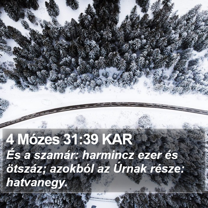 4 Mózes 31:39 KAR Bible Study