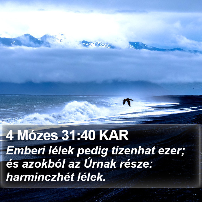 4 Mózes 31:40 KAR Bible Study