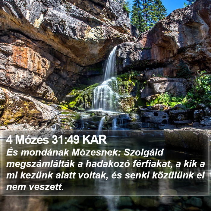 4 Mózes 31:49 KAR Bible Study