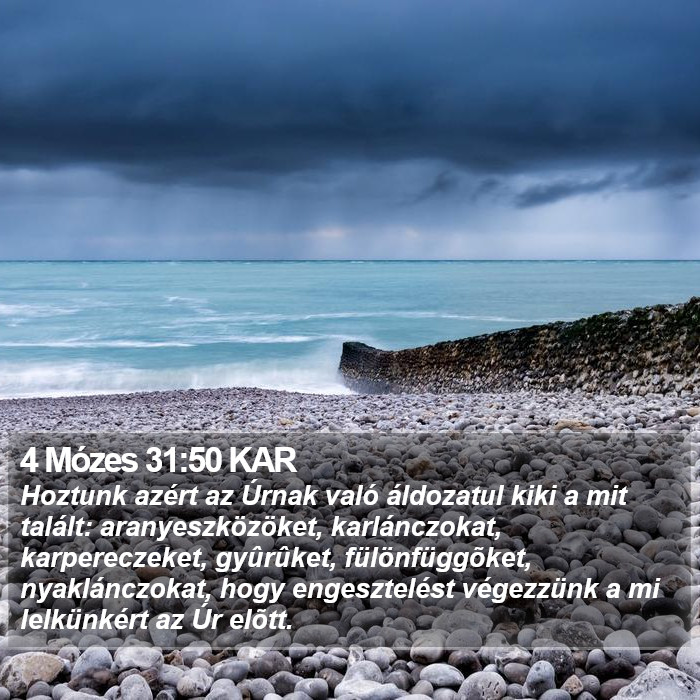 4 Mózes 31:50 KAR Bible Study