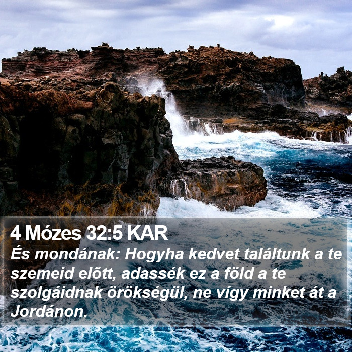 4 Mózes 32:5 KAR Bible Study