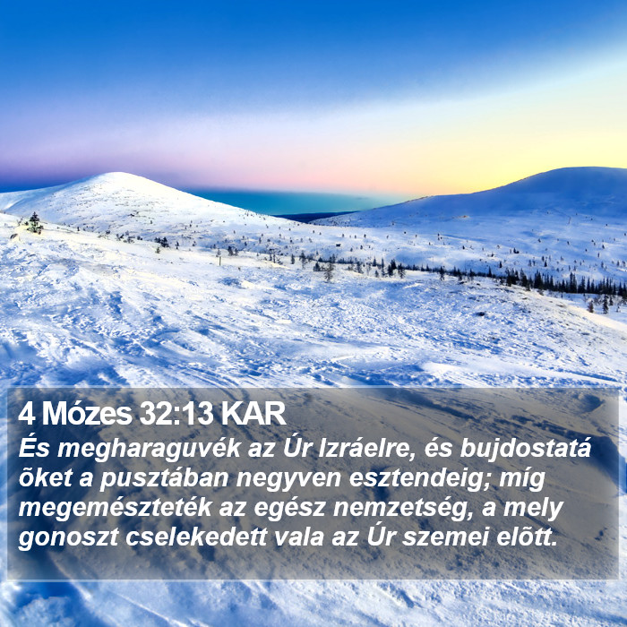 4 Mózes 32:13 KAR Bible Study
