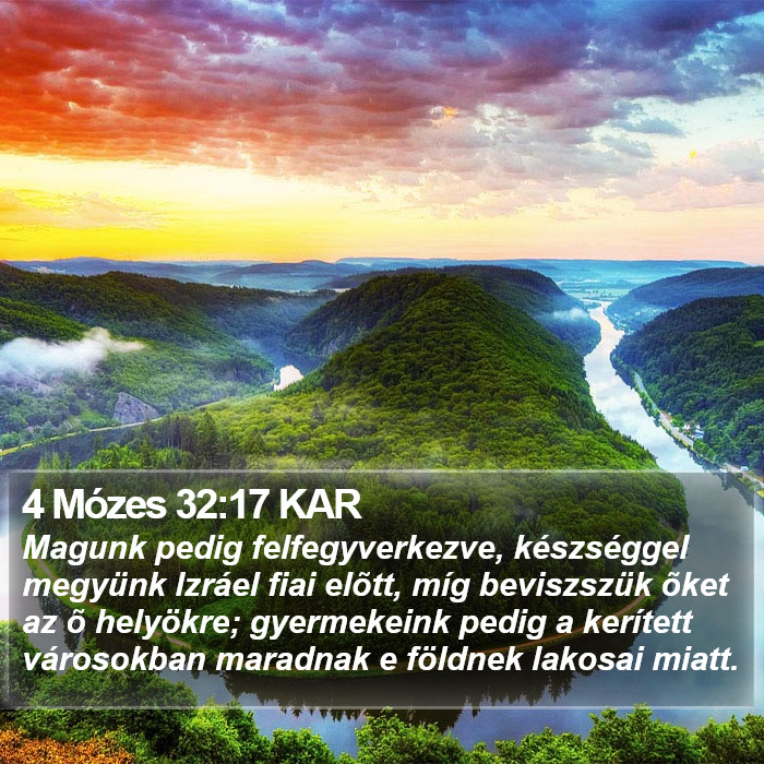 4 Mózes 32:17 KAR Bible Study