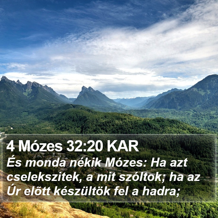 4 Mózes 32:20 KAR Bible Study