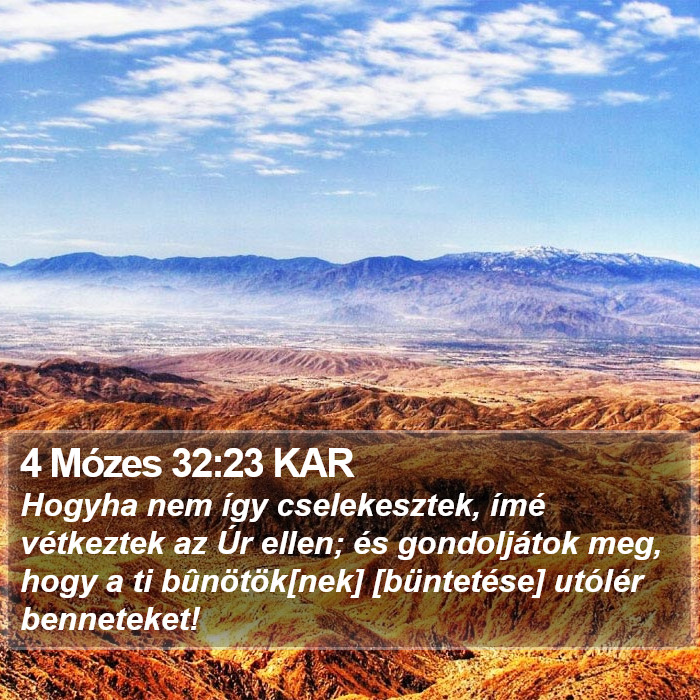 4 Mózes 32:23 KAR Bible Study