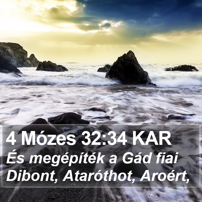 4 Mózes 32:34 KAR Bible Study