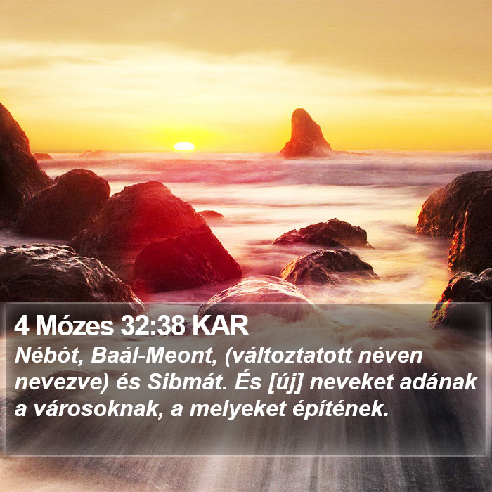 4 Mózes 32:38 KAR Bible Study