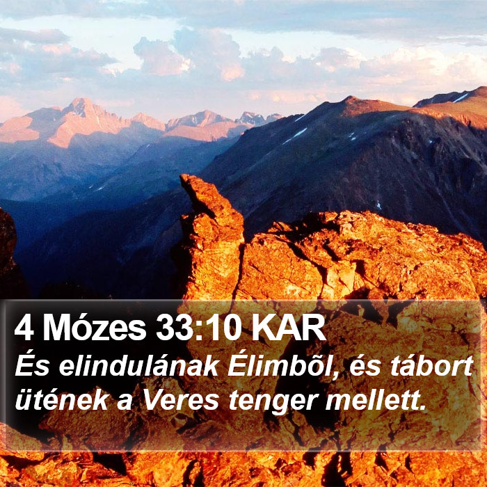 4 Mózes 33:10 KAR Bible Study