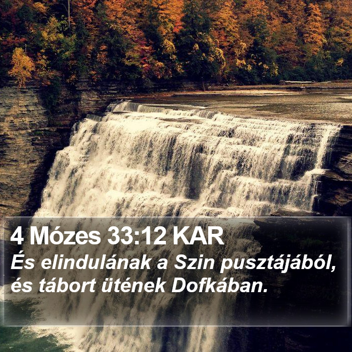 4 Mózes 33:12 KAR Bible Study