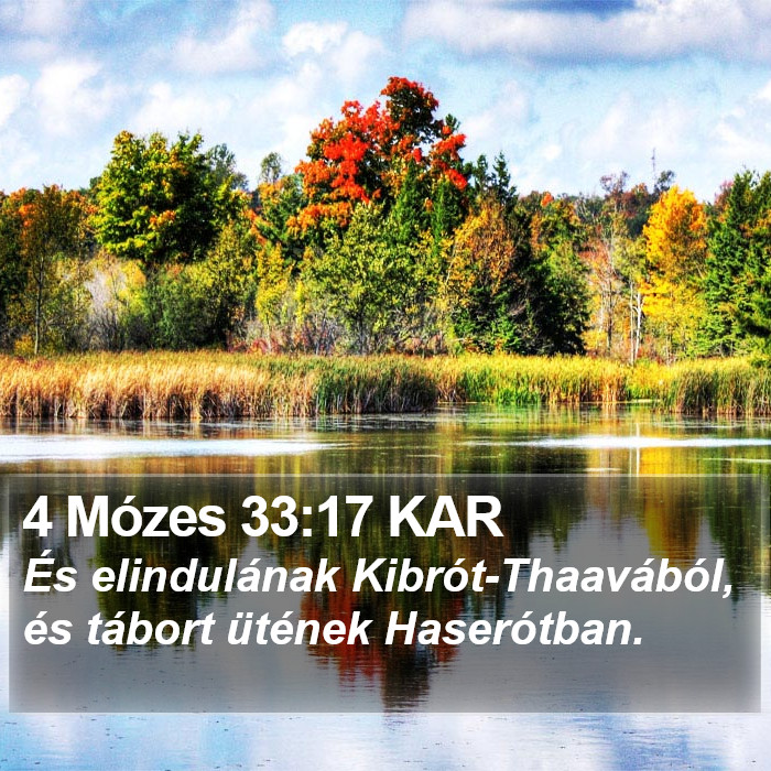 4 Mózes 33:17 KAR Bible Study