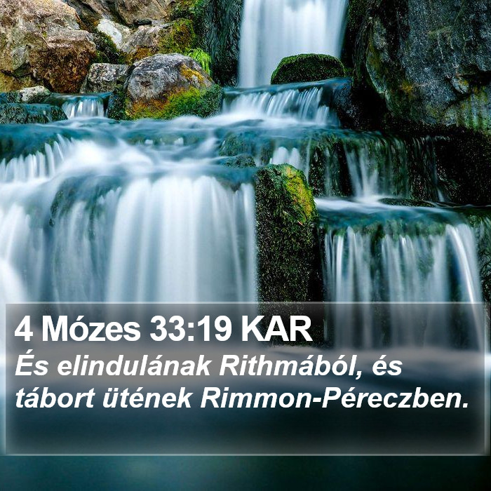 4 Mózes 33:19 KAR Bible Study