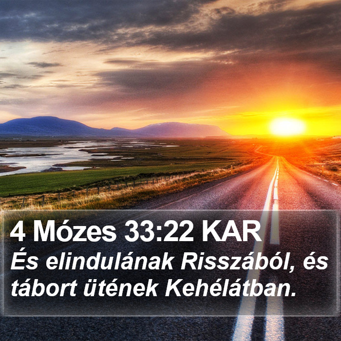 4 Mózes 33:22 KAR Bible Study