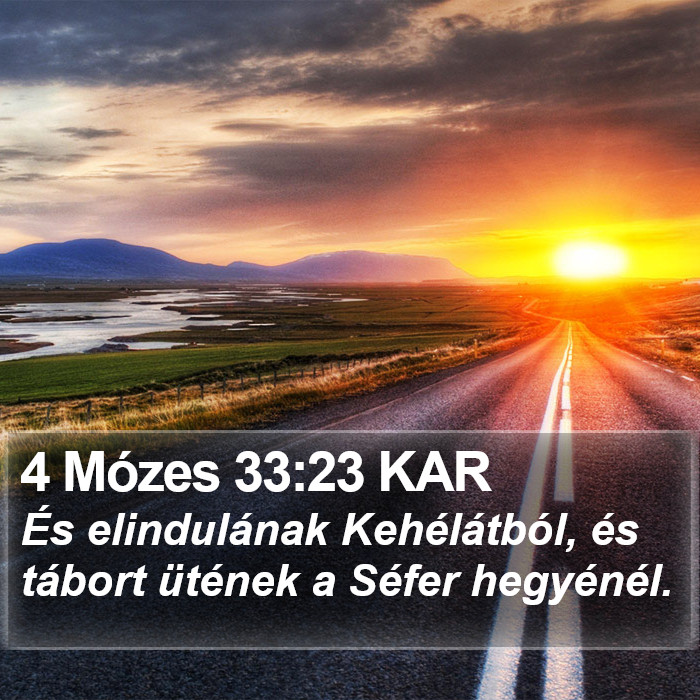 4 Mózes 33:23 KAR Bible Study