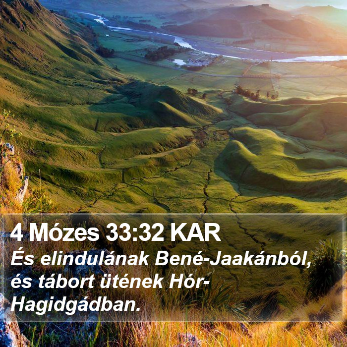 4 Mózes 33:32 KAR Bible Study