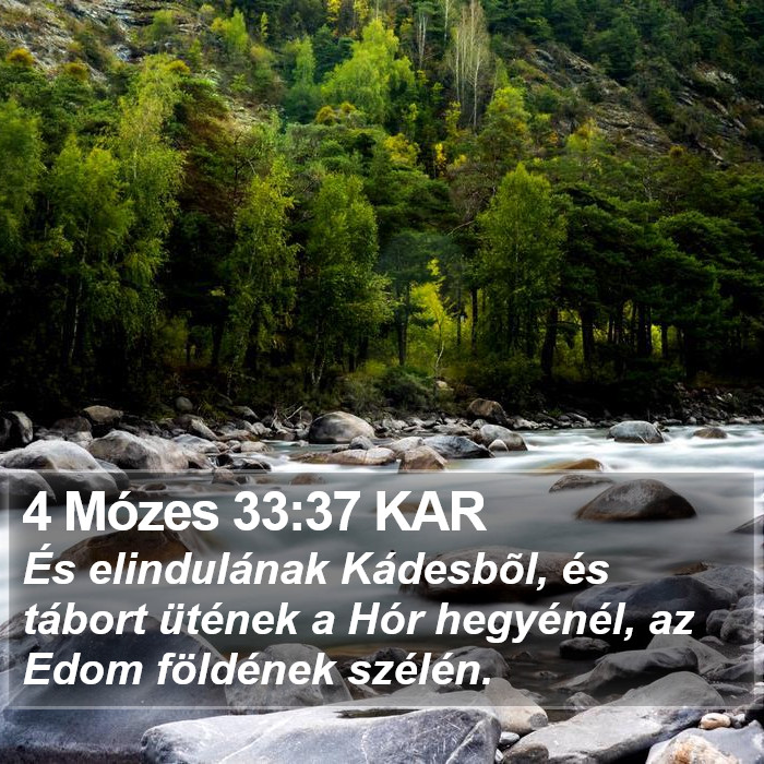 4 Mózes 33:37 KAR Bible Study