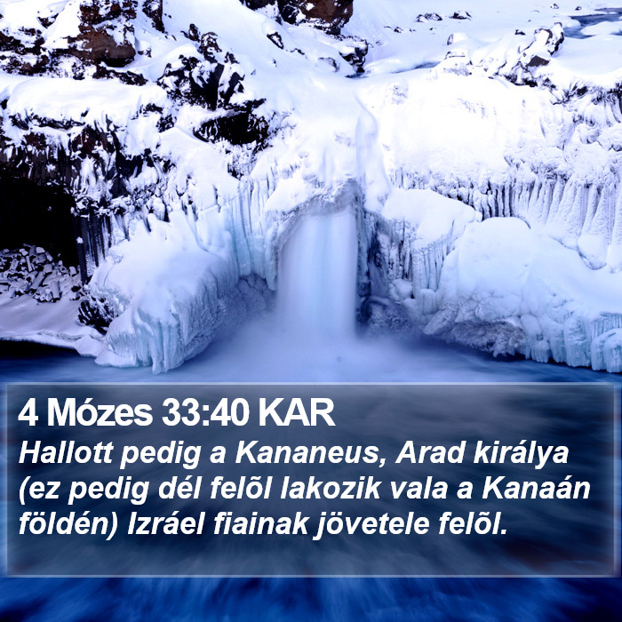 4 Mózes 33:40 KAR Bible Study