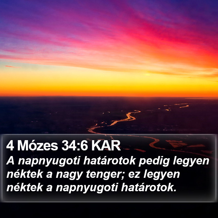 4 Mózes 34:6 KAR Bible Study