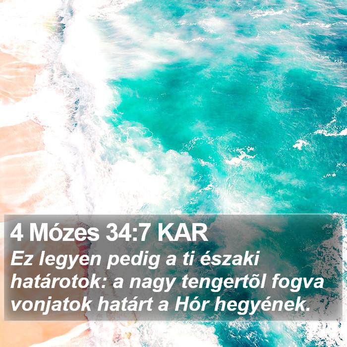 4 Mózes 34:7 KAR Bible Study