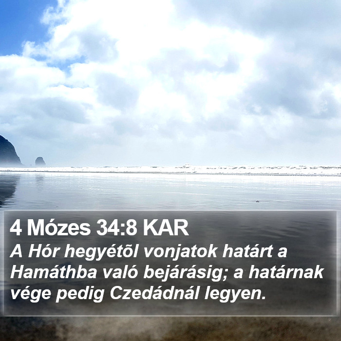 4 Mózes 34:8 KAR Bible Study