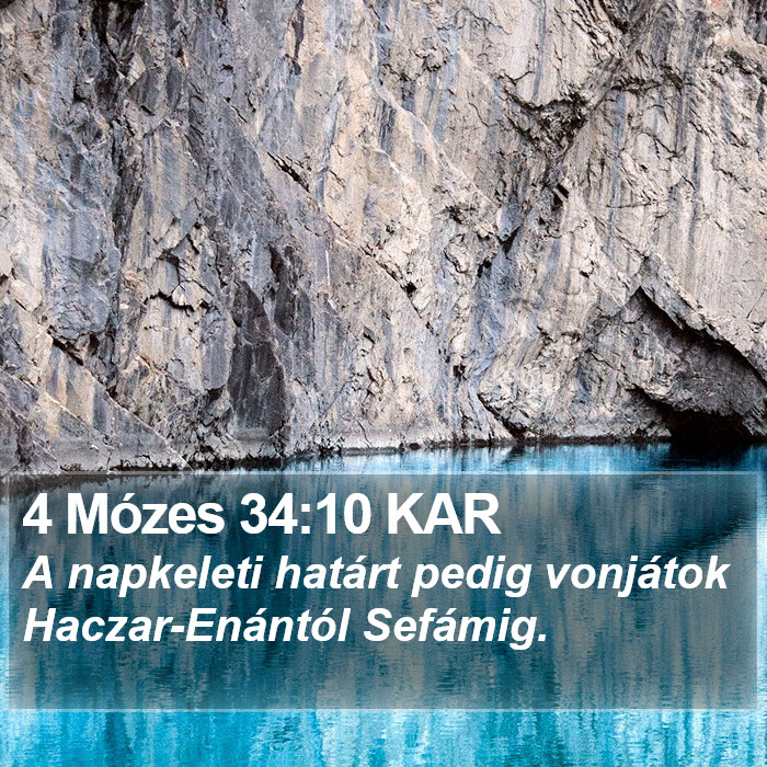 4 Mózes 34:10 KAR Bible Study