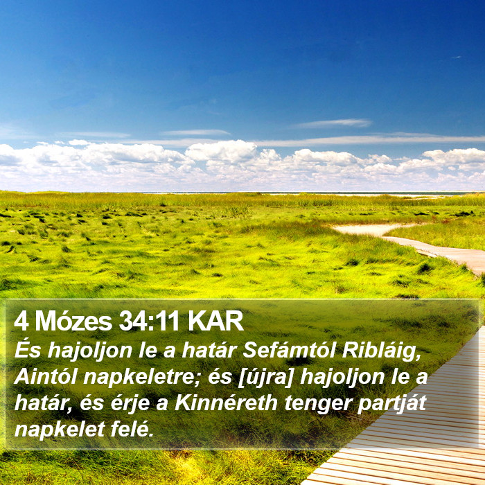 4 Mózes 34:11 KAR Bible Study