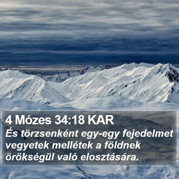 4 Mózes 34:18 KAR Bible Study