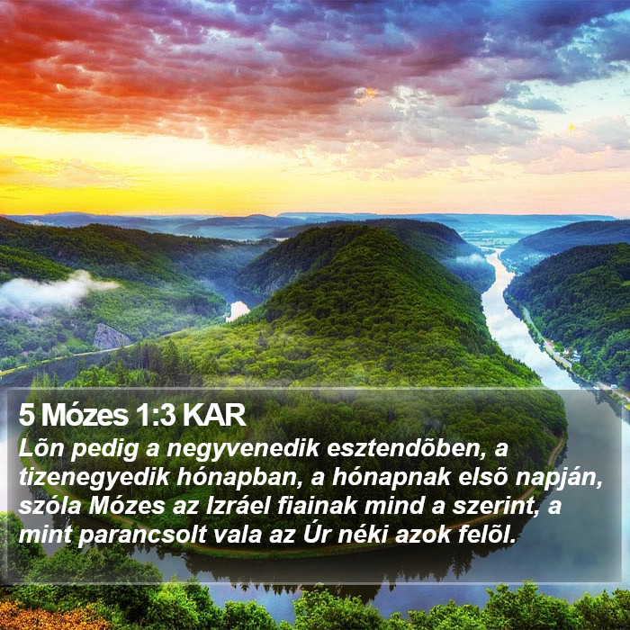 5 Mózes 1:3 KAR Bible Study