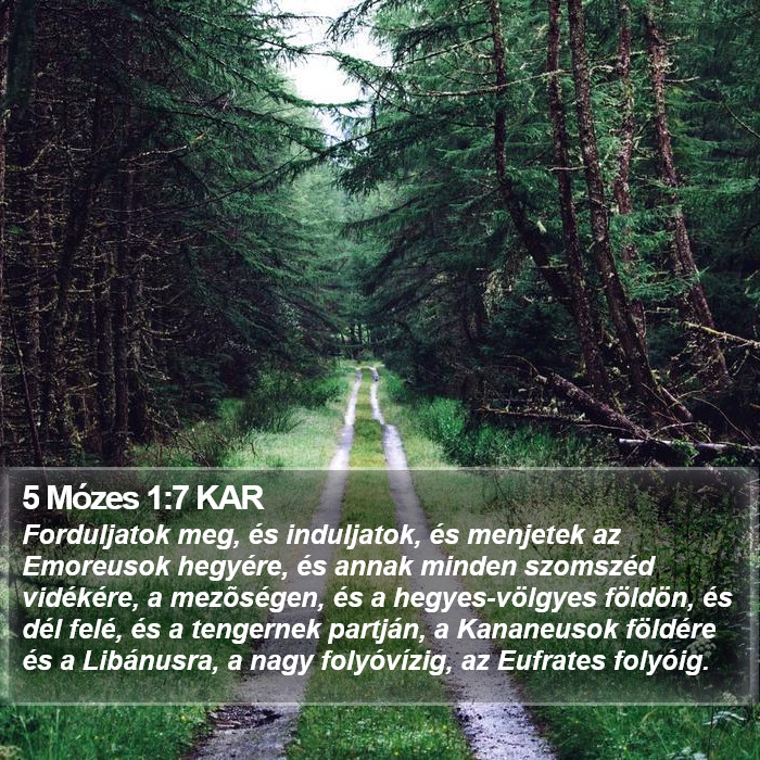 5 Mózes 1:7 KAR Bible Study