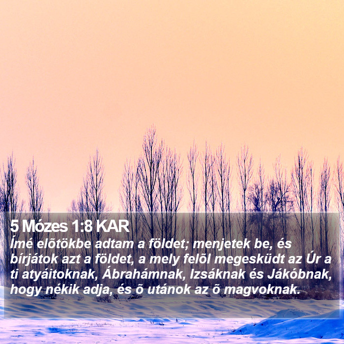 5 Mózes 1:8 KAR Bible Study