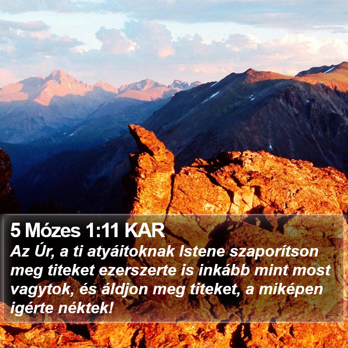 5 Mózes 1:11 KAR Bible Study